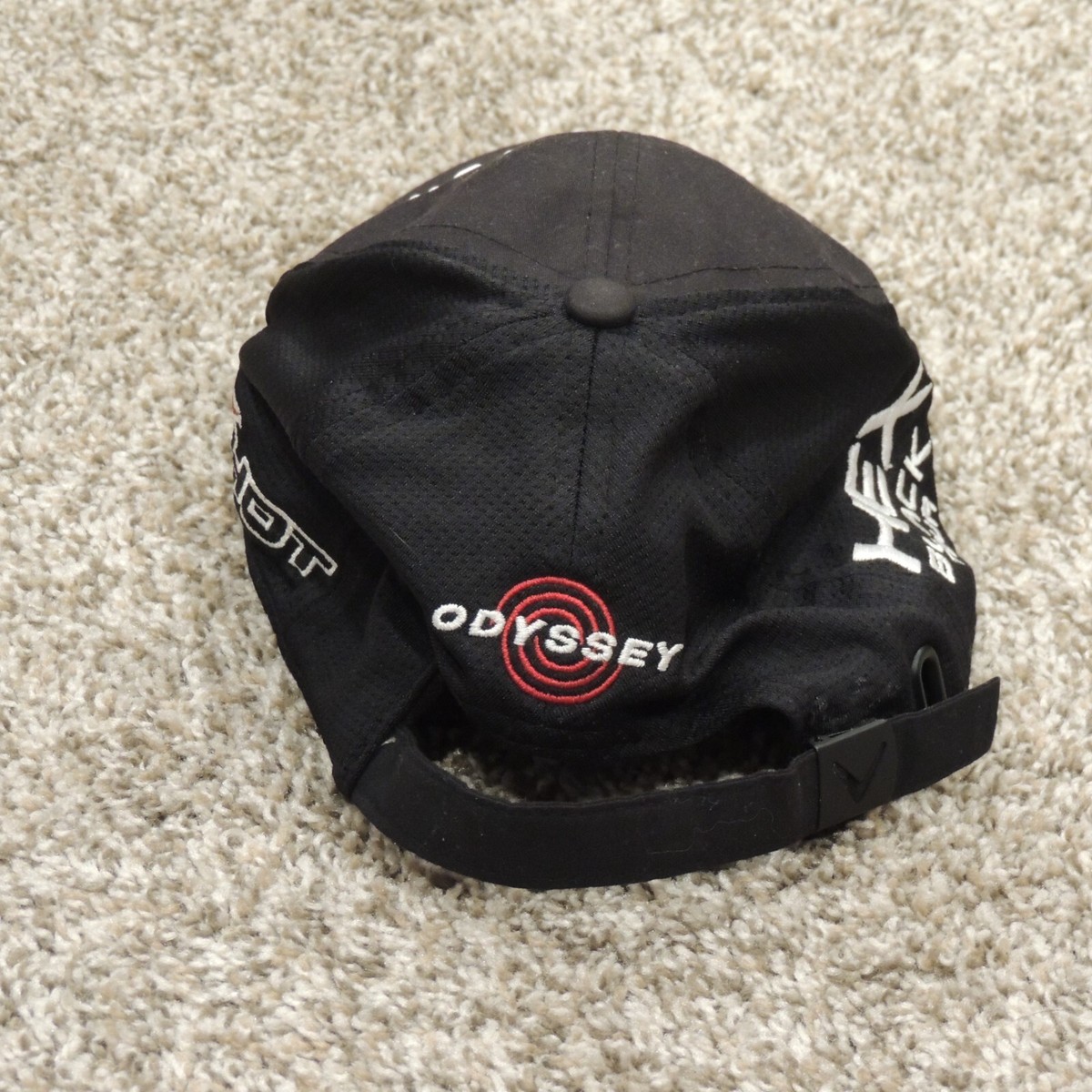 Callaway Hex Black Tour Strapback hat Cap Odyssey X Hot Golf | eBay