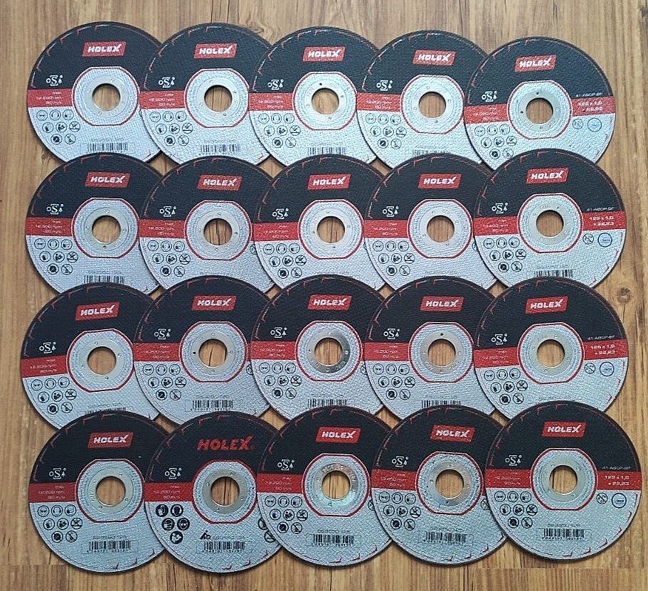 Holex 20 x Cutting Discs 125X1,0X22,23mm Brand New | eBay
