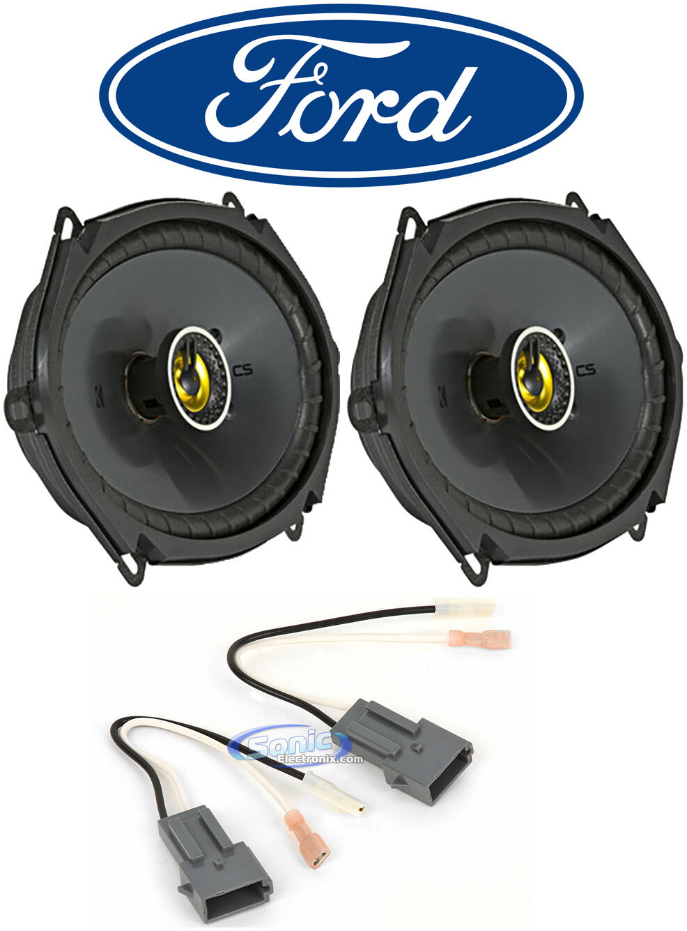 Комплект для замены передних автомобильных аудиодинамиков Kicker 6x8 для Ford Explorer 1998-2001 годов выпуска 12790₽