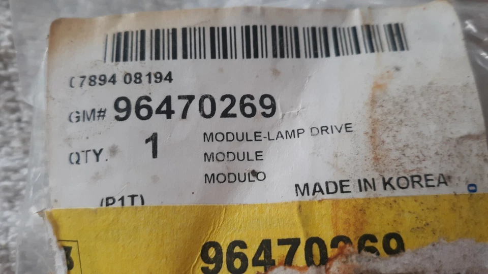 2007 2009 AVEO ФАРЫ МОДЕЛЬ GM # 96470269 - Изображение 4 из 4