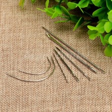 7pc Upholstery Repair Hand Needle For Canvas Leather Carpet Stitching Craft Tool