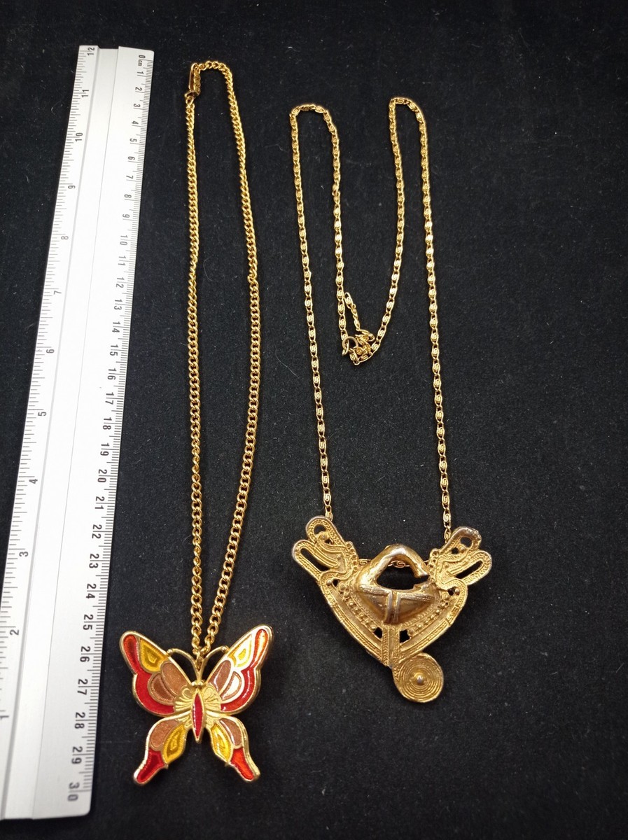 Lot De 3 Colliers Chaînés Dorés - Bijoux De Mode Occasion, Référence REF10707J