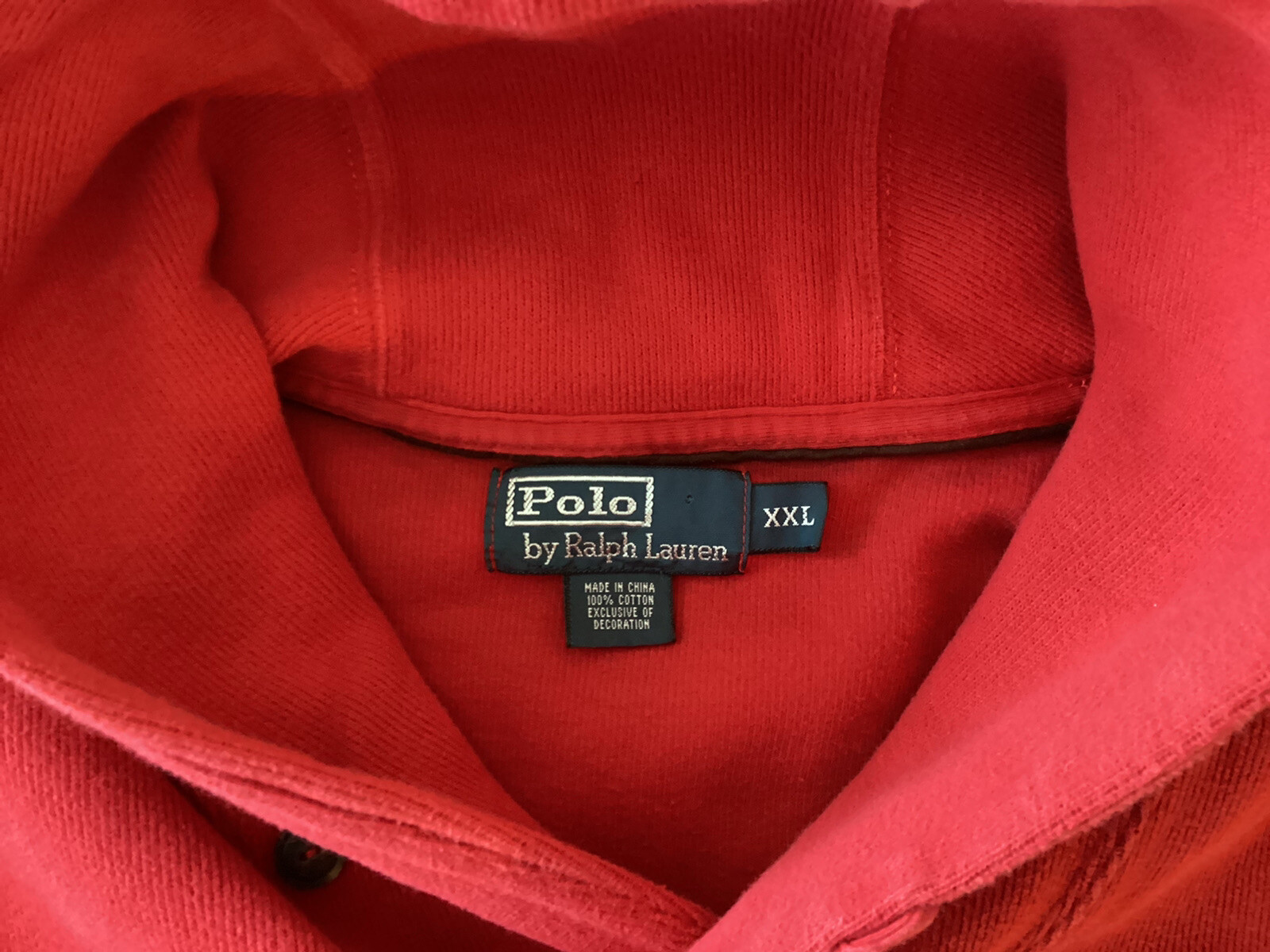 Polo Ralph Lauren Maglione Uomo XXL Felpa Rossa Piccolo Pony vedi foto