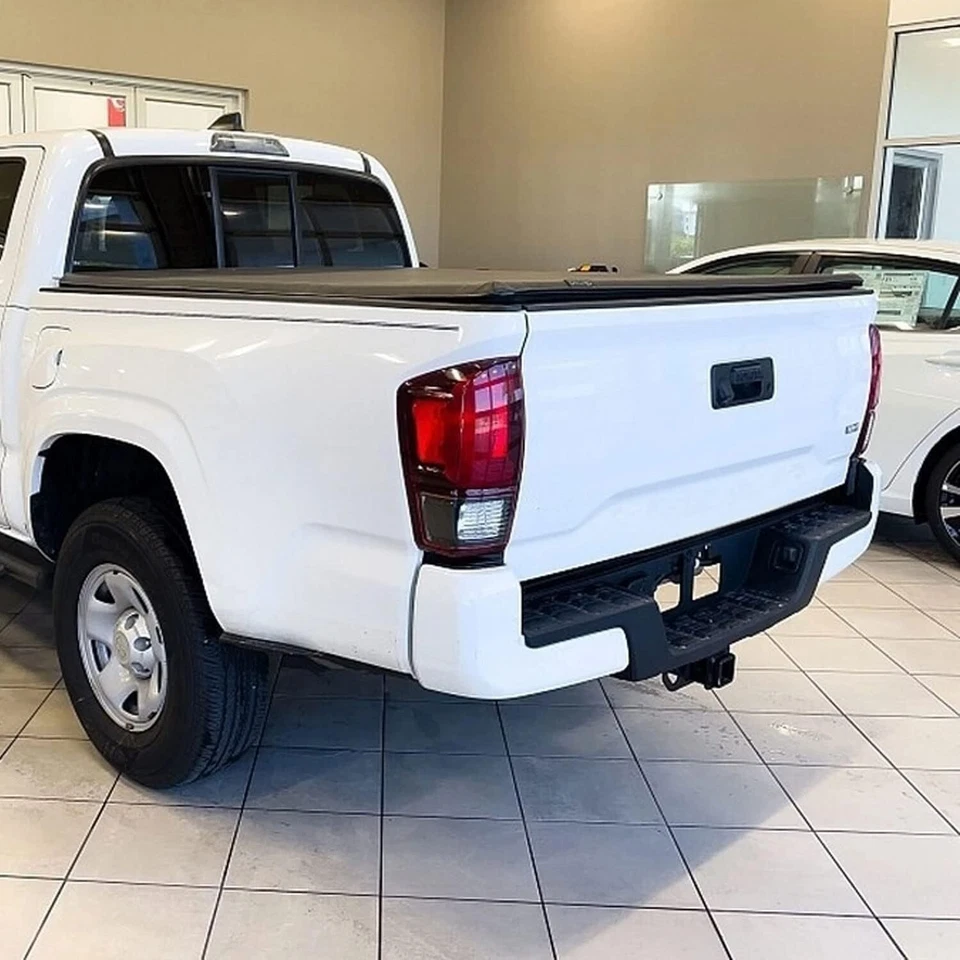 Rear Bumper End Cap WHITE W/O Sensor Hole Set Pair For Toyota Tacoma 2016-2023 - Image 2 of 4