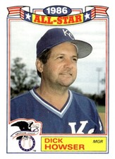 1987 Topps All Star Set #12 Dick Howser Kansas City Royals