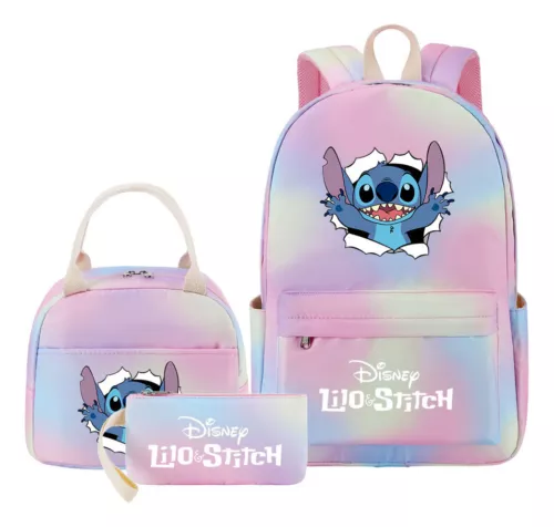 Lilo and Stitch Teenage Student Girls School Bag Three Piece Backpack Set - Picture 51 of 53