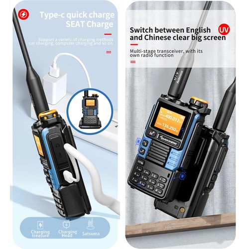 Quansheng UV-K6 Upgrade UV-K5 (99) radio bidirectionnelle 5 W bande d'air UHF VHF NOAA - Photo 3/14