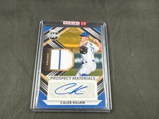 2022 PANINI ELITE EXTRA EDITION CALEB KILIAN PROSPECT MATERIALS PATCH AUTO