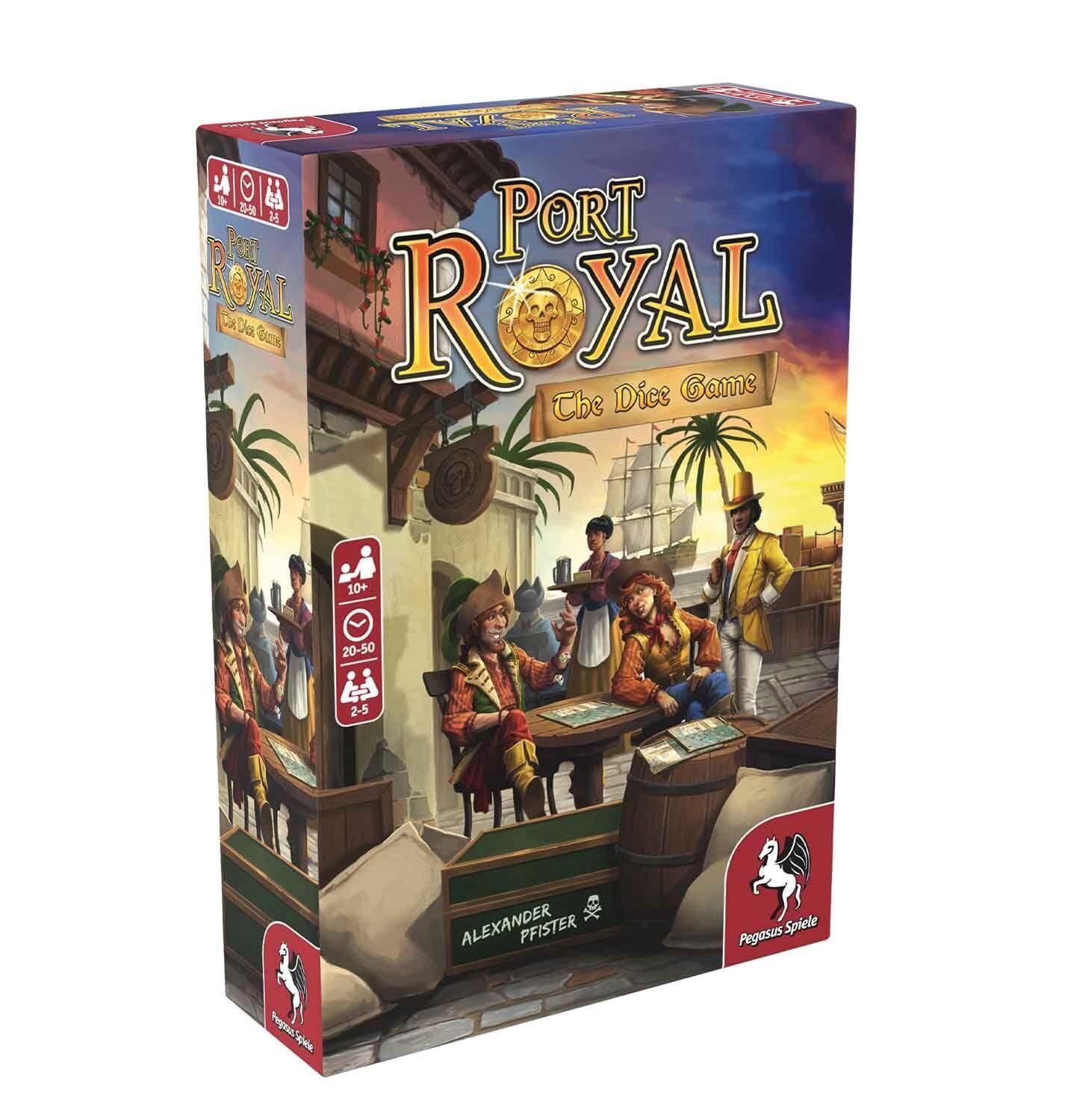 Pegasus Spiele   Port Royal - The Dice Game   Board Game   Ages 10+   2-5 Player
