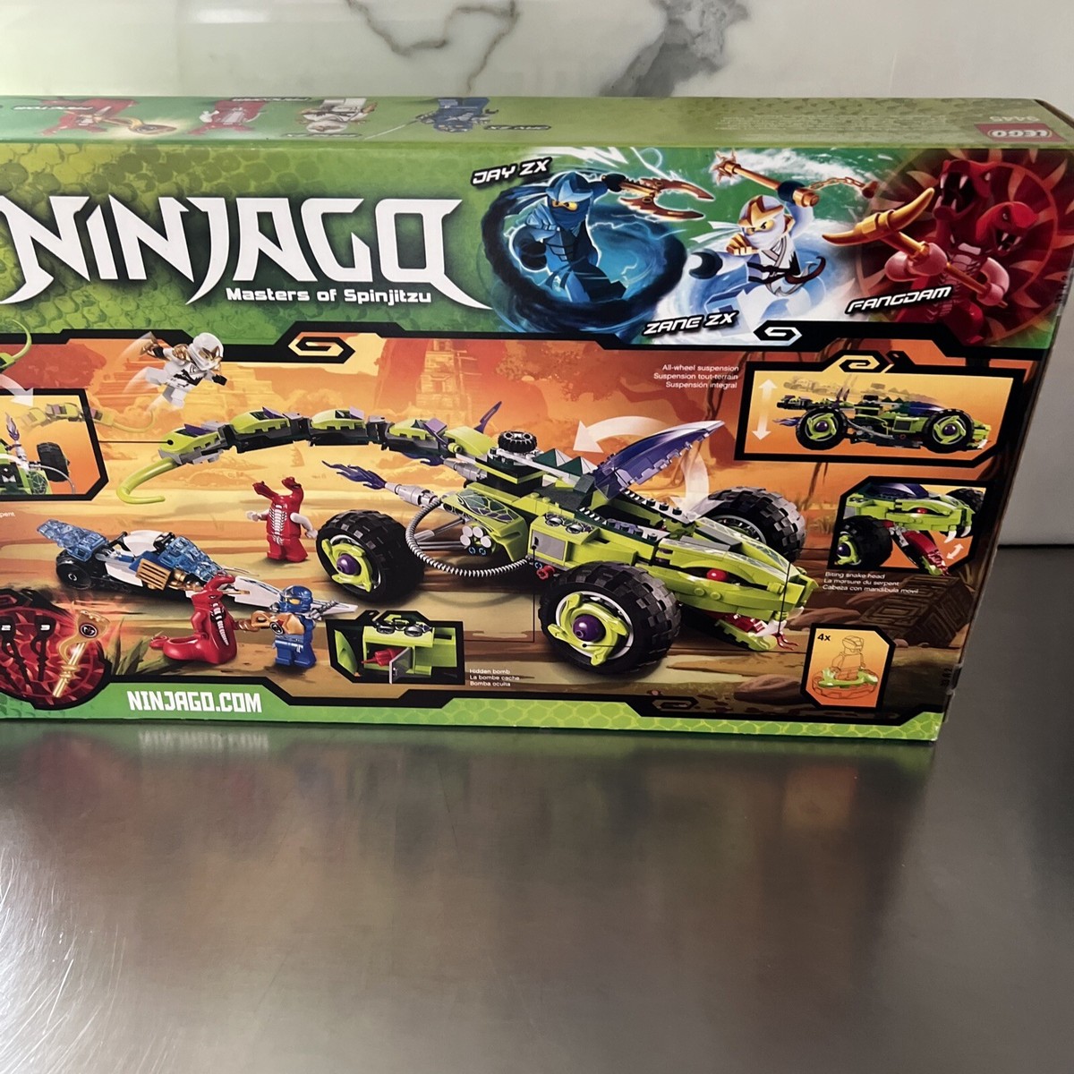 ディズニー Lego Ninjago 9445 Fangpyre Truck Ambush Most Parts , With