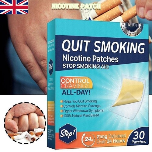 Nicotine Patches Stop Smoking Aid Steps 1/2/3/1-3 to Quit Smoking Patches New