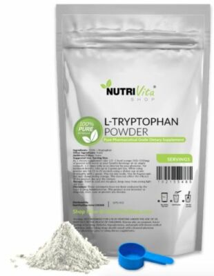 NVS 100% PURE L-TRYPTOPHAN AMINO ACID POWDER USP GRADE SLEEP AID DIET NONGMO 