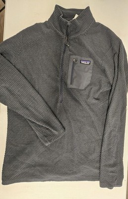 Patagonia R1 Air Full Zip Pullover Men s XXL Gray Zigzag Waffle Fleece
