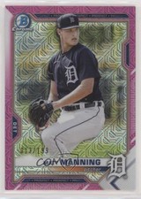 2021 Bowman Chrome Prospects Mega Box Pink Mojo Refractor /199 Matt Manning 08k5