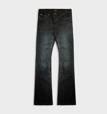 lament(ist) mud waxed dark blue bootcut denim heidi style (sold out on website)
