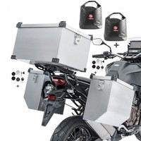 Alukoffer A4 2X41L FüR KTM 390 Duke + Topcase 60L + Innentaschen