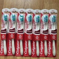 LOT OF 7 COLGATE 360 WHITENING SOFT TOOTHBRUSHES