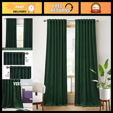 Extra Long Velvet Curtains 120" for High Ceilings, Luxurious Room Darkening Drap