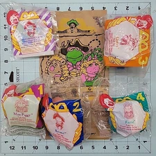 Vintage 1995 McDonalds Muppets Treasure Island Set of 5 Toys + Paper Bag, Sealed
