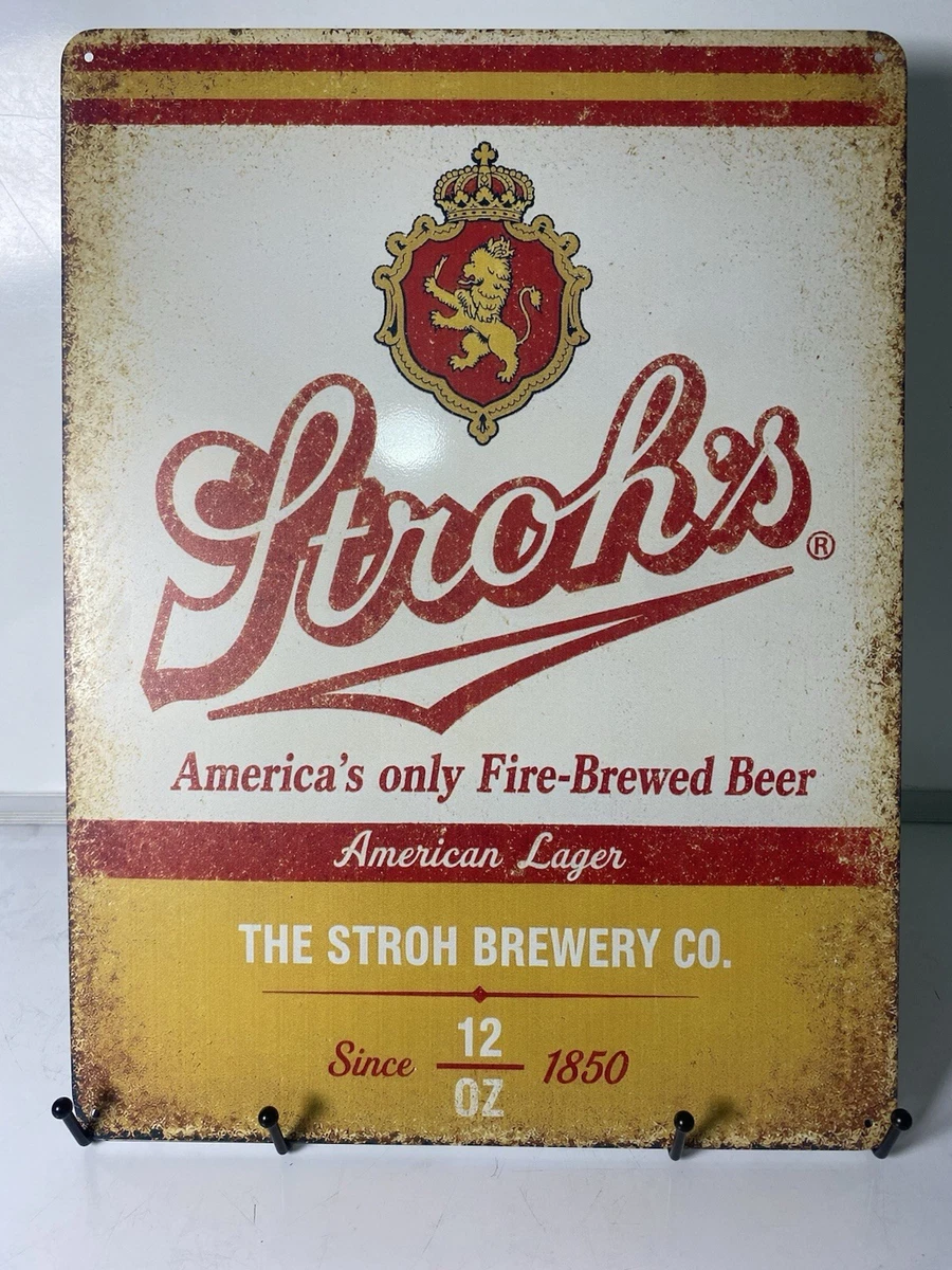 STROH'S プレミアムビール看板 約40cm x 30cm Strohs Beer Sign for sale | eBay