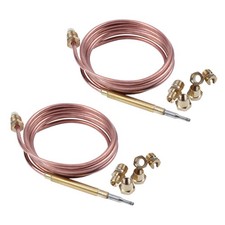 2Pcs 1500mm Gas Stove Universal Thermocouple Kit M6X0.75 with Overflow 1821