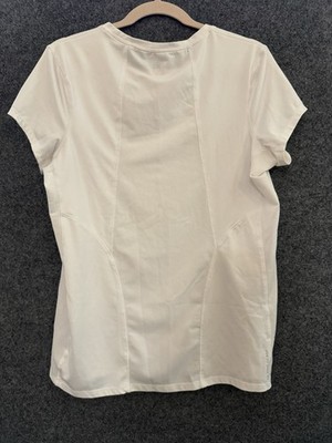 Alo Yoga Coolfit Solid Short Sleeve Mesh Back Cooling Athletic Tee