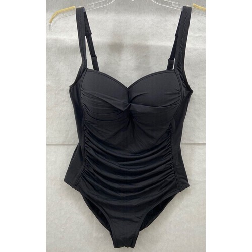 Sea Level Swim Australia Swimsuit Womens 10 Cross Front Multi Fit One Piece NWOT