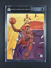 MICHAEL JORDAN Autograph AUTO 8x10 BECKETT (BAS) Slabbed Photo (Signed ~1988)