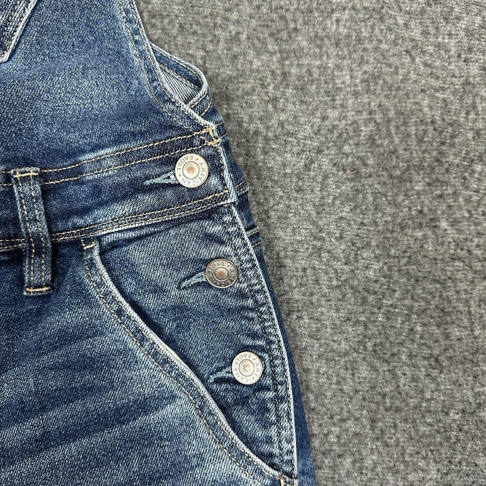 Mono American Eagle para mujer S azul Tomgirl pierna recta desgastado grunge Y2K Foto 3 de 4