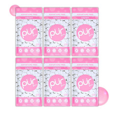 Aspartame-Free Xylitol Chewing Gum - Natural Bubblegum Flavor, 6 Packs of 55