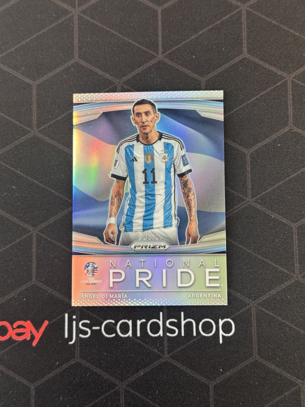 2024 Prizm Copa America Angel Di Maria #1 National Pride Silver Prizm B1