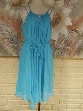 NWT DAVID'S BRIDAL SZ 14 SLEEVELESS CRINKLE CHIFFON EMBELLISHED BEADED STRAPS
