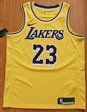 Mens Nike Los Angeles Lakers Lebron James 23 NBA Swingman Jersey sz.L 48 NWT