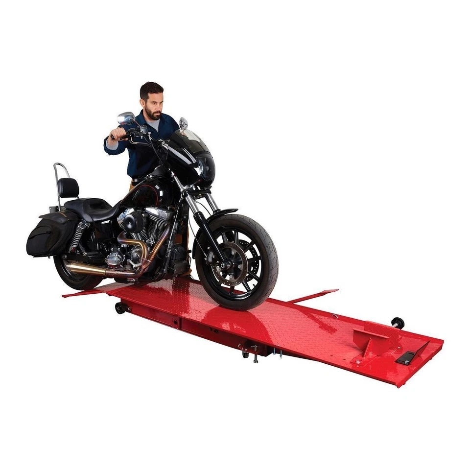 CRUIZER Ponte Piattaforma sollevatore idraulico MOTO Scooter pompa pedale 450 kg - Immagine 2 di 4