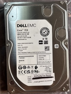 Seagate Exos 7E8 8TB 7.2K RPM SATA 6Gb/s 3.5