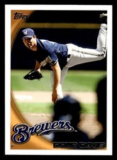 2010 Topps Update #US-32 Doug Davis Card Milwaukee Brewers