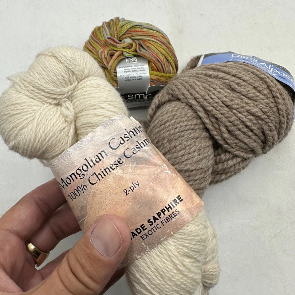 Elite Yarns Alpaca Cashmere Yarn Mixed Yards Lot - Image 3 of 4