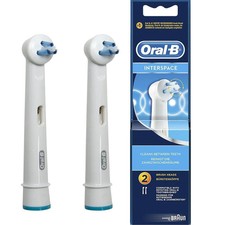 Image of GENUINE Oral-B Interspace Replacement Toothbrush Heads Pack of 2 IP17-2