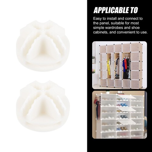 2 Count Combination Cabinet Buckle Child Cube Plastic Connectors - Bild 3 von 12