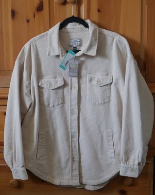 Flag & Anthem Cream Corduroy Shacket Shirt Jacket Unisex Women's L Men's M NWT