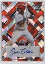 2022 Leaf Metal Orange Crystals 2/2 Cam Collier #BA-CC2 Auto 12ty