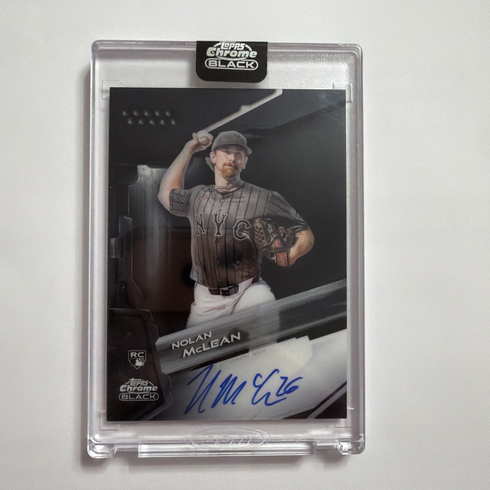2026 Topps Chrome Black NOLAN MCLEAN RC Encased ON-Card ROOKIE AUTOGRAPH AUTO
