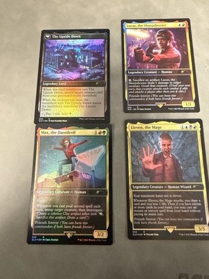 Stranger Things x Magic The Gathering Card Lot of 4