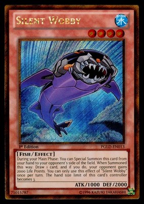 Silent Wobby - PGLD-EN013 NM Gold Secret Rare Premium Gold Yu-Gi-Oh 1st Edition