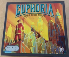 Euphoria Build a Better Dystopia Board Game: Used Complete Components No Trays