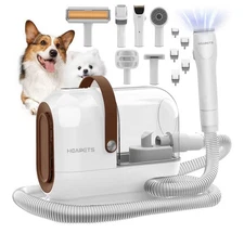 Dog Grooming Vacuum Kit,3L Vacuum with 7 Tools, Low Noise Clipper and Brush