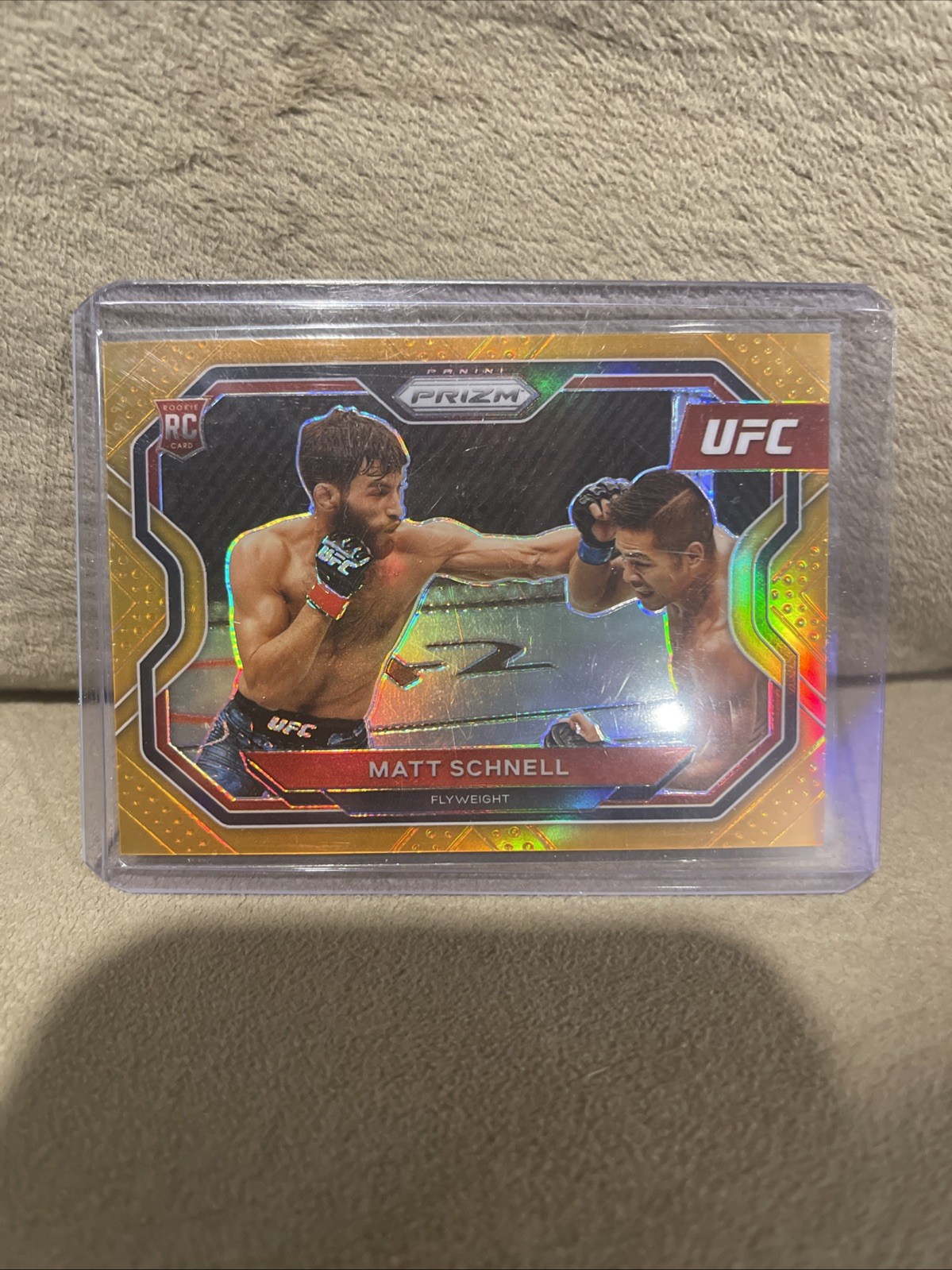 Matt Schnell 2021 Panini Prizm UFC Orange Refractor RC Rookie Card 70/99 #109