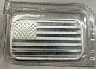 1 oz .999 Fine Silver Bar – American Flag Design – Sealed