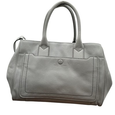 Marc Jacobs Empire City convertible leather tote bag in a shade of light grey