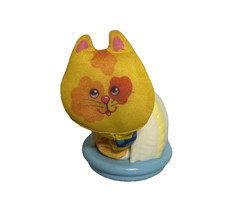 Vintage 1980's Smooshees Itty Bitty Kitty Cat Toy W/ Igloo House Bed